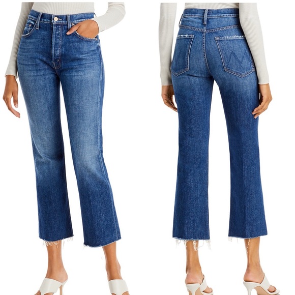 Mother Tripper Ankle Fray in Nature Touch Base Color Jeans